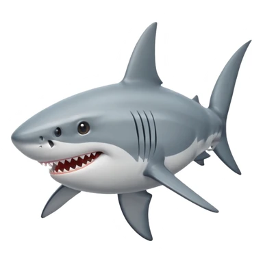 Shark eating lo mei  sticker