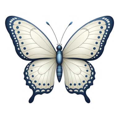 white butterfly sticker