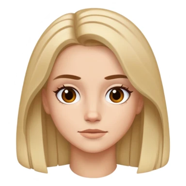 i want image of Emma Myers with middle part hair sticker