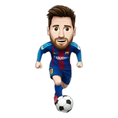 Messi au goal sticker