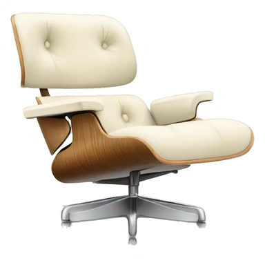 eames chair cream  sticker