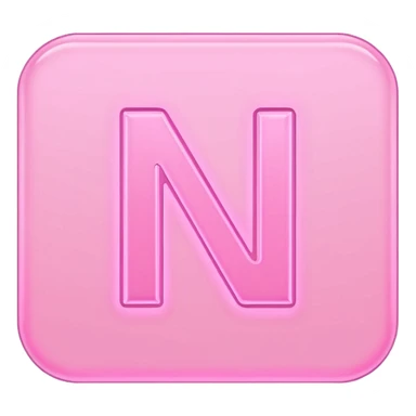 Netflix accurate aesthetic "N" logo in pastel pink sticker