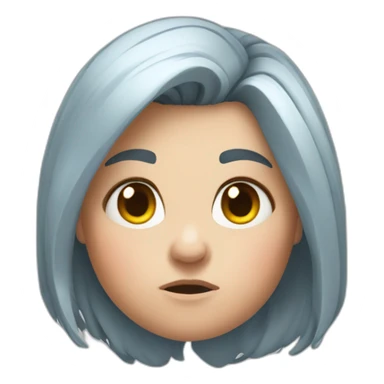 Grumpfy dwarf girl sticker