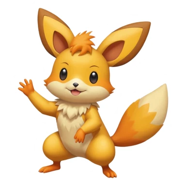 Buizel-Pichu-Victini-Dedenne-fusion (full body) sticker