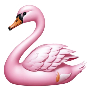 Pastel Pink Swan sticker