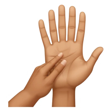 une main qui dit stop et on peut voir l'homme derriere sticker