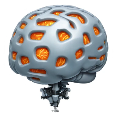 robotic brain sticker