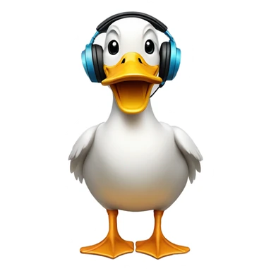 Duck at concert sticker