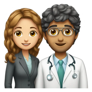 Jewish girl friend with ophthalmologist long Arabic boy sticker