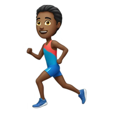 marathon runner sticker