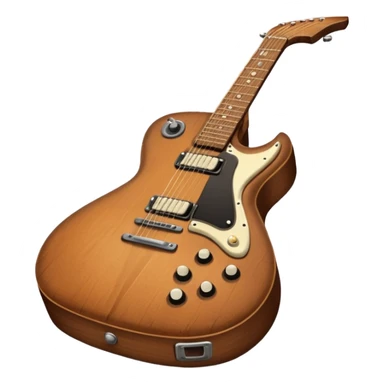 electro guitar with case sticker