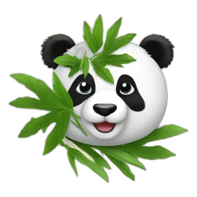 Panda with Hempleaf sticker