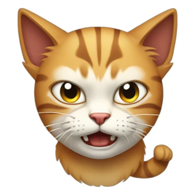 anger cat sticker