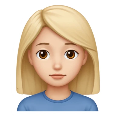 Make a cute shy 😌 in this face sticker