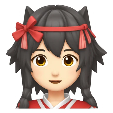 Reimu hakurei sticker