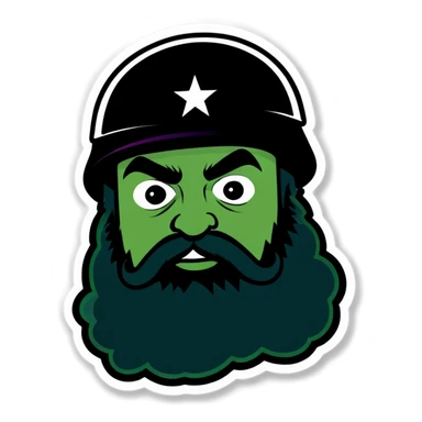 “type shit” in military style sticker