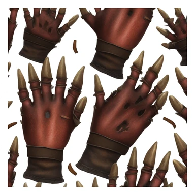 Freddy Krueger glove sticker
