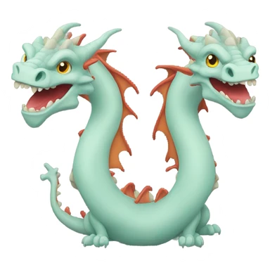 Two headed dragon sticker