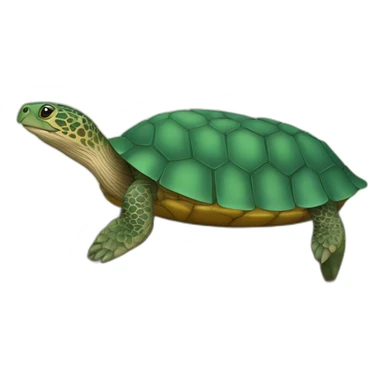 Une tortue sur une loutre sticker