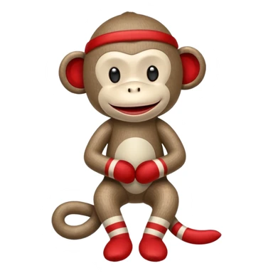 Sock monkey sticker