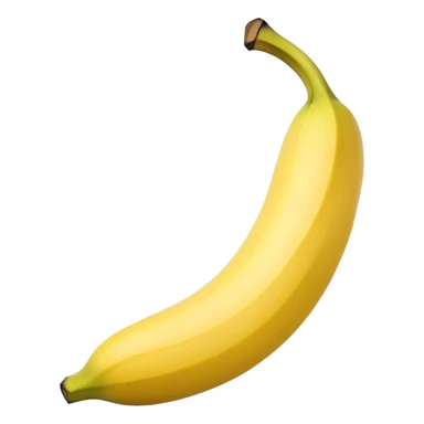 peeled banana with yellow flesh and white interior sticker