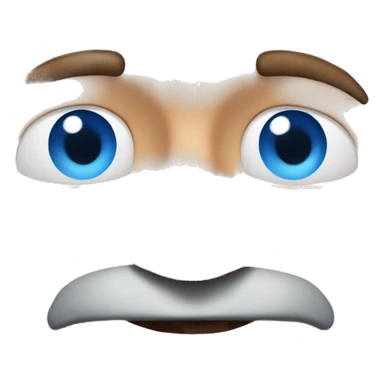 Robin williams with blue eyes sticker