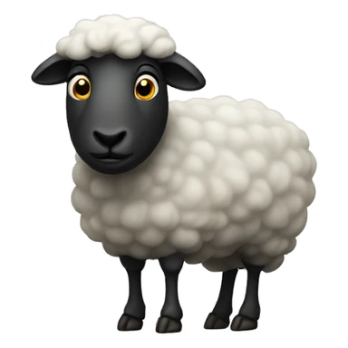 Two talking Black sheep sticker
