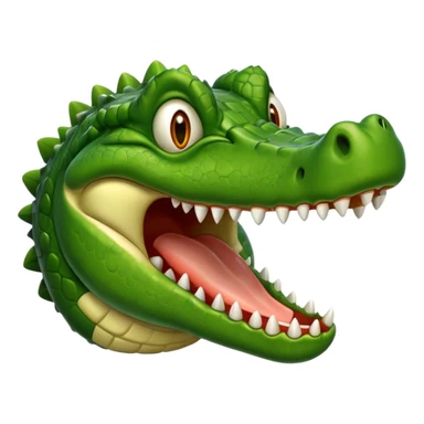 drooling from mouth crocodile emoji sticker