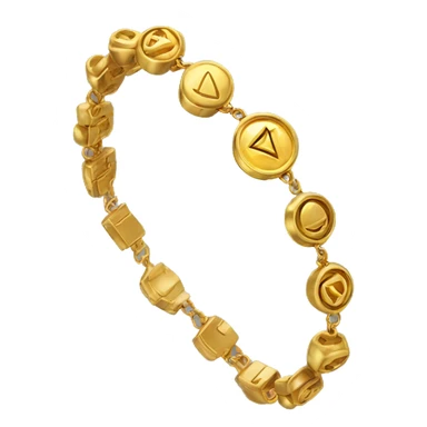 gold chakra bracelet realistic sticker