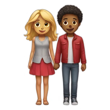 Love girl and boy sticker