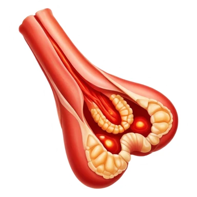 Tendon with microscopic inflammation view sticker