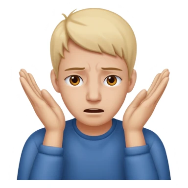 person covering ears with hands, in pain sticker