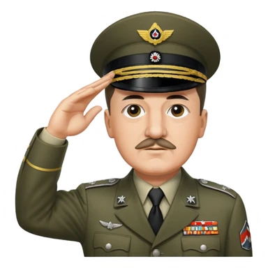 Adolf Hitler saluting  sticker