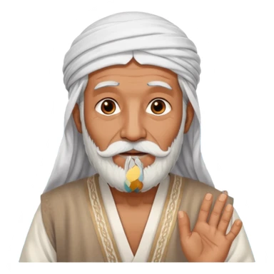 old emirates guys wearin gUAE cloths with white beared .. he works in the sea sticker