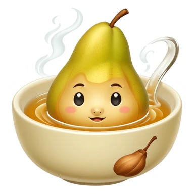 pear tea soup sticker