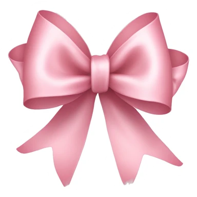 Pale pink ribbon bow sticker