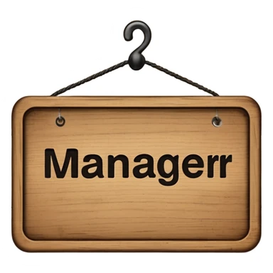 manager sign sticker