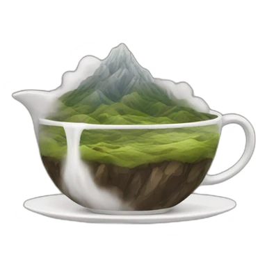 mountain fog tea sticker