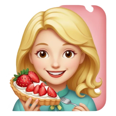 Madeline ( Celeste) en train de manger la tarte à la fraise  sticker