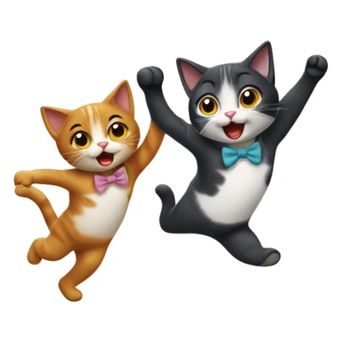 lindy hop cats sticker