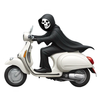 Grim Reaper on a Vespa sticker