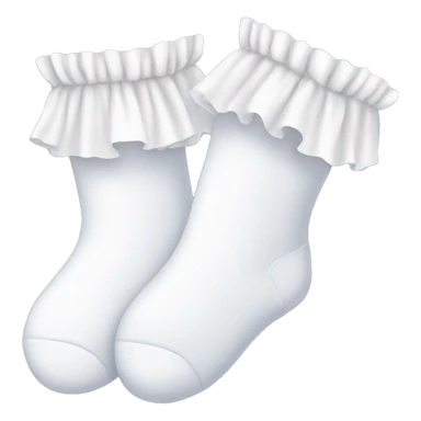 white frilly socks sticker