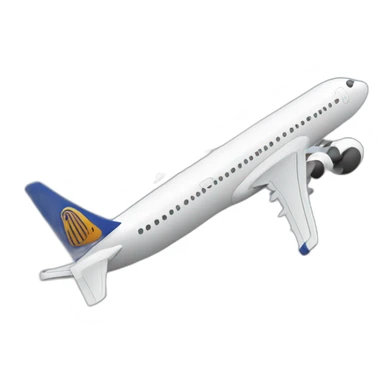 Stick figure getting in airplane sticker