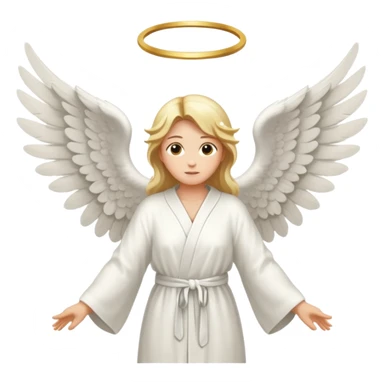 angel with wings spread sticker