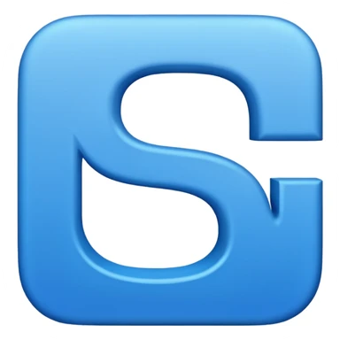 capital letter "G" printed in blue color square shape in center sticker