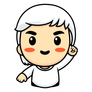 Memoji of me holding up the middle finger  sticker