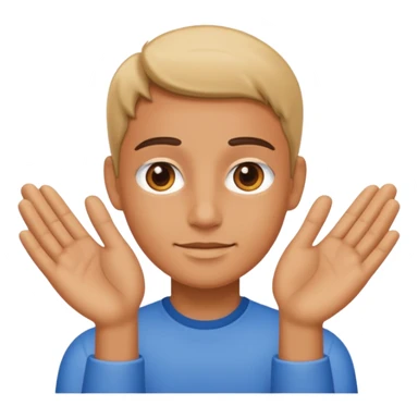 Enjoying hands sticker