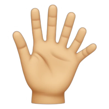 The two-hand glue with just the middle and index fingers raised sticker