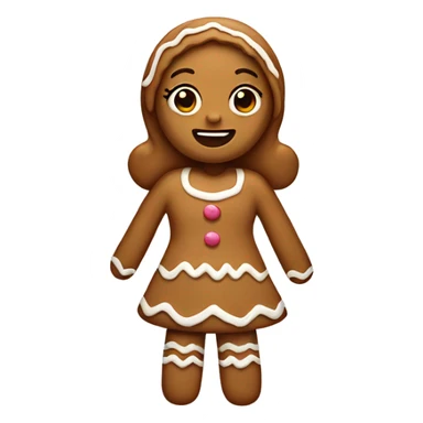 Gingerbread girl sticker