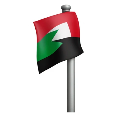 Palestine flag pole  sticker